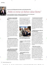 Titelbild der Ausgabe 7/2019 von „Politik ist immer ein Bohren dicker Bretter“. Zeitschriften als Abo oder epaper bei United Kiosk online kaufen.