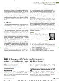Titelbild der Ausgabe 3/2020 von BGH: Ordnungsgemäße Widerrufsinformationen in Verbraucherdarlehensvertrag zur Kfz-Finanzierung. Zeitschriften als Abo oder epaper bei United Kiosk online kaufen.