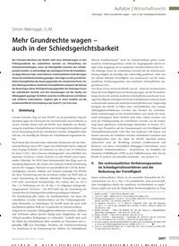 Titelbild der Ausgabe 47/2022 von Mehr Grundrechte wagen – auch in der Schiedsgerichtsbarkeit. Zeitschriften als Abo oder epaper bei United Kiosk online kaufen.