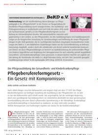 Titelbild der Ausgabe 6/2019 von Die Pflegeausbildung der Gesundheits- und Kinderkrankenpflege: Pflegeberufereformgesetz – Ein Gesetz mit Kompromissen. Zeitschriften als Abo oder epaper bei United Kiosk online kaufen.