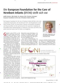 Titelbild der Ausgabe 11/2019 von Die European Foundation for the Care of Newborn Infants (EFCNI) stellt sich vor. Zeitschriften als Abo oder epaper bei United Kiosk online kaufen.