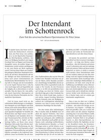 Titelbild der Ausgabe 6/2020 von Der Intendant im Schottenrock. Zeitschriften als Abo oder epaper bei United Kiosk online kaufen.