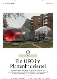 Titelbild der Ausgabe 4/2022 von Ein UFO im Plattenbauviertel. Zeitschriften als Abo oder epaper bei United Kiosk online kaufen.