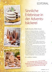 Titelbild der Ausgabe 6/2023 von Sinnliche Erlebnisse in der Adventsbäckerei. Zeitschriften als Abo oder epaper bei United Kiosk online kaufen.