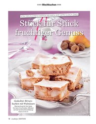 Titelbild der Ausgabe 3/2019 von Blechkuchen: Stück für Stück fruchtiger Genuss. Zeitschriften als Abo oder epaper bei United Kiosk online kaufen.