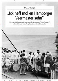 Titelbild der Ausgabe 1/2019 von Die „Peking“: „Ick heff mol en Hamborger Veermaster sehn“. Zeitschriften als Abo oder epaper bei United Kiosk online kaufen.