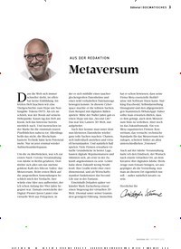 Titelbild der Ausgabe 4/2022 von Metaversum. Zeitschriften als Abo oder epaper bei United Kiosk online kaufen.
