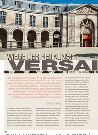 Titelbild der Ausgabe 33/2019 von VERSAILLES –Wiege der Reitkunst. Zeitschriften als Abo oder epaper bei United Kiosk online kaufen.