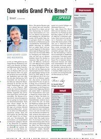 Titelbild der Ausgabe 8/2019 von Vorwort: Quo vadis Grand Prix Brno?. Zeitschriften als Abo oder epaper bei United Kiosk online kaufen.