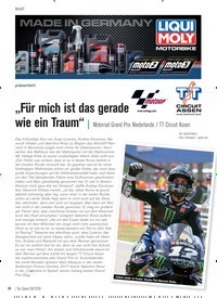 Titelbild der Ausgabe 8/2019 von MotoGP: präsentiert: „Für mich ist das gerade wie ein Traum“. Zeitschriften als Abo oder epaper bei United Kiosk online kaufen.