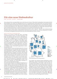 Titelbild der Ausgabe 1/2019 von Für eine neue Umbaukultur. Zeitschriften als Abo oder epaper bei United Kiosk online kaufen.