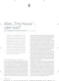 Titelbild der Ausgabe 1/2020 von Alles „Tiny House“ – oder was?. Zeitschriften als Abo oder epaper bei United Kiosk online kaufen.