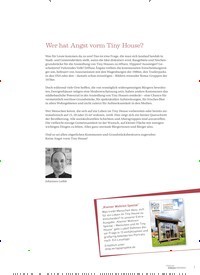 Titelbild der Ausgabe 1/2023 von Wer hat Angst vorm Tiny House?. Zeitschriften als Abo oder epaper bei United Kiosk online kaufen.
