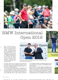 Titelbild der Ausgabe 2/2019 von PROFISPORT: BMW International Open 2019. Zeitschriften als Abo oder epaper bei United Kiosk online kaufen.