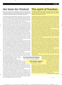 Titelbild der Ausgabe 4/2022 von The spirit of freedom. Zeitschriften als Abo oder epaper bei United Kiosk online kaufen.