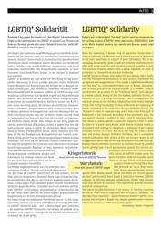 Titelbild der Ausgabe 6/2022 von LGBTIQ* solidarity. Zeitschriften als Abo oder epaper bei United Kiosk online kaufen.