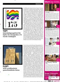 Titelbild der Ausgabe 7/2022 von TOP! Entschädigungsfrist für Opfer des Paragrafen 175 wurde verlängert. Zeitschriften als Abo oder epaper bei United Kiosk online kaufen.