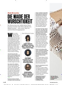 Titelbild der Ausgabe 11/2018 von Zoë Kravitz: DIE MAGIE DER WURSCHTIGKEIT. Zeitschriften als Abo oder epaper bei United Kiosk online kaufen.