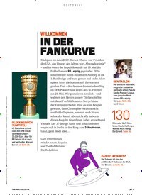 Titelbild der Ausgabe 7/2022 von WILLKOMMEN IN DER FANKURVE. Zeitschriften als Abo oder epaper bei United Kiosk online kaufen.