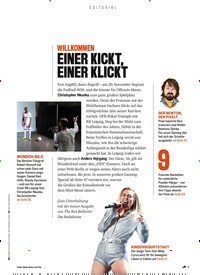 Titelbild der Ausgabe 12/2022 von EINER KICKT, EINER KLICKT. Zeitschriften als Abo oder epaper bei United Kiosk online kaufen.