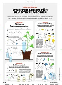 Titelbild der Ausgabe 12/2019 von LIFE HACKS: Science-Bastler: ZWEITES LEBEN FÜR PLASTIKFLASCHEN. Zeitschriften als Abo oder epaper bei United Kiosk online kaufen.