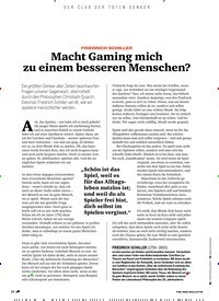 Titelbild der Ausgabe 2/2020 von DER CLUB DER TOTEN DENKER: FRIEDRICH SCHILLER Macht Gaming mich zu einem besseren Menschen?. Zeitschriften als Abo oder epaper bei United Kiosk online kaufen.
