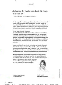 Titelbild der Ausgabe 6/2022 von „Es kommt der Herbst und damit die Frage: Was fällt ab?“. Zeitschriften als Abo oder epaper bei United Kiosk online kaufen.