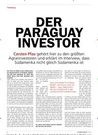Titelbild der Ausgabe 3/2020 von DER PARAGUAY INVESTOR. Zeitschriften als Abo oder epaper bei United Kiosk online kaufen.