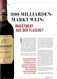 Titelbild der Ausgabe 3/2022 von 300-MILLIARDEN-MARKT WEIN: INVESTMENT AUS DER FLASCHE?. Zeitschriften als Abo oder epaper bei United Kiosk online kaufen.