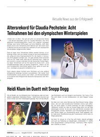 Titelbild der Ausgabe 2/2022 von Altersrekord für Claudia Pechstein: Acht Teilnahmen bei den olympischen Winterspielen. Zeitschriften als Abo oder epaper bei United Kiosk online kaufen.