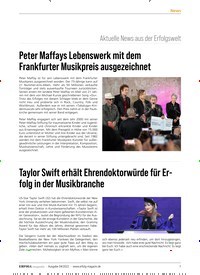 Titelbild der Ausgabe 4/2022 von Peter Maffays Lebenswerk mit dem Frankfurter Musikpreis ausgezeichnet. Zeitschriften als Abo oder epaper bei United Kiosk online kaufen.