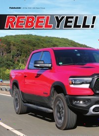 Titelbild der Ausgabe 12/2019 von 2019er RAM 1500 Rebel Pickup: REBELYELL!. Zeitschriften als Abo oder epaper bei United Kiosk online kaufen.