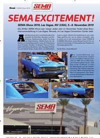 Titelbild der Ausgabe 1/2020 von SEMA Show 2019: SEMA EXCITEMENT!. Zeitschriften als Abo oder epaper bei United Kiosk online kaufen.