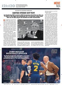 Titelbild der Ausgabe 3/2020 von NBA TRAUERT UM LANGJÄHRIGEN COMMISSIONER: DAVID STERN IST TOT. Zeitschriften als Abo oder epaper bei United Kiosk online kaufen.