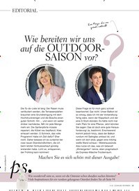 Titelbild der Ausgabe 4/2022 von Wie bereiten wir uns auf die OUTDOOR- SAISON vor?. Zeitschriften als Abo oder epaper bei United Kiosk online kaufen.