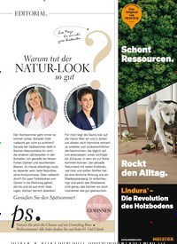 Titelbild der Ausgabe 9/2022 von War um tut der NATUR- LOOK so gut. Zeitschriften als Abo oder epaper bei United Kiosk online kaufen.