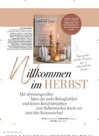 Titelbild der Ausgabe 10/2022 von Willkommen im HERBST. Zeitschriften als Abo oder epaper bei United Kiosk online kaufen.