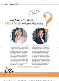 Titelbild der Ausgabe 7/2025 von Darf die Trendfarbe ORANGE bei uns einziehen?. Zeitschriften als Abo oder epaper bei United Kiosk online kaufen.