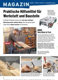 Titelbild der Ausgabe 1/2020 von NEWS • TIPPS & TRICKS • LESERPROJEKTE: Praktische Hilfsmittel für Werkstatt und Baustelle. Zeitschriften als Abo oder epaper bei United Kiosk online kaufen.