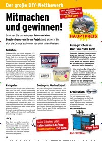 Titelbild der Ausgabe 1/2020 von Der große DIY-Wettbewerb: Mein bestes s Projekt: Mitmachen und gewinnen!. Zeitschriften als Abo oder epaper bei United Kiosk online kaufen.