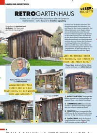 Titelbild der Ausgabe 3/2022 von RETRO GARTENHAUS. Zeitschriften als Abo oder epaper bei United Kiosk online kaufen.