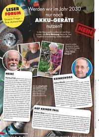 Titelbild der Ausgabe 8/2022 von Werden wir im Jahr 2030 nur noch AKKU-GERÄTE nutzen?. Zeitschriften als Abo oder epaper bei United Kiosk online kaufen.
