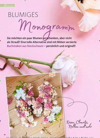 Titelbild der Ausgabe 2/2022 von BLUMIGES Monogramm. Zeitschriften als Abo oder epaper bei United Kiosk online kaufen.