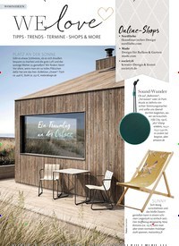 Titelbild der Ausgabe 8/2020 von WE Love: TIPPS · TRENDS · TERMINE · SHOPS & MORE. Zeitschriften als Abo oder epaper bei United Kiosk online kaufen.