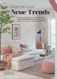 Titelbild der Ausgabe 1/2021 von WOHNIDEEN: Unser Stil-Guide: Neue Trends. Zeitschriften als Abo oder epaper bei United Kiosk online kaufen.
