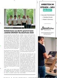 Titelbild der Ausgabe 4/2020 von Schülerteam aus Berlin gewinnt beim JUGEND GRÜNDET Bundesfinale 2020. Zeitschriften als Abo oder epaper bei United Kiosk online kaufen.