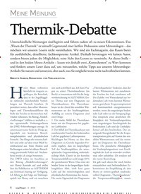 Titelbild der Ausgabe 4/2018 von Meine Meinung: Thermik-Debatte. Zeitschriften als Abo oder epaper bei United Kiosk online kaufen.