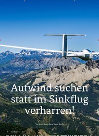 Titelbild der Ausgabe 4/2019 von Aufwind suchen statt im Sinkflug verharren!. Zeitschriften als Abo oder epaper bei United Kiosk online kaufen.