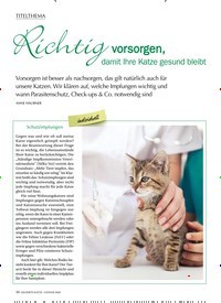 Titelbild der Ausgabe 1/2020 von TITELTHEMA: Richtig vorsorgen, damit Ihre Katze gesund bleibt. Zeitschriften als Abo oder epaper bei United Kiosk online kaufen.