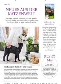 Titelbild der Ausgabe 8/2022 von NEUES AUS DER KATZENWELT. Zeitschriften als Abo oder epaper bei United Kiosk online kaufen.